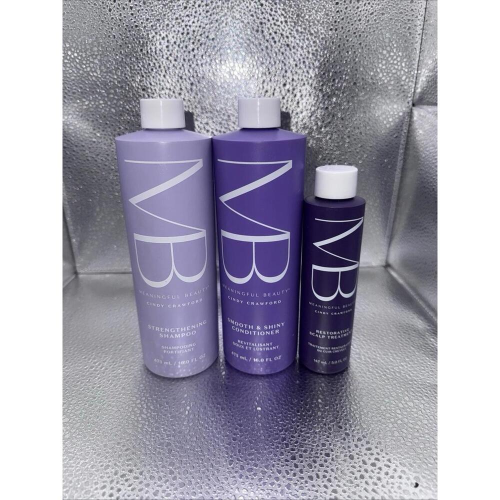 SEALED Cindy Crawford Meaningful Beauty Hair Care Age Proof System FULL SIZED